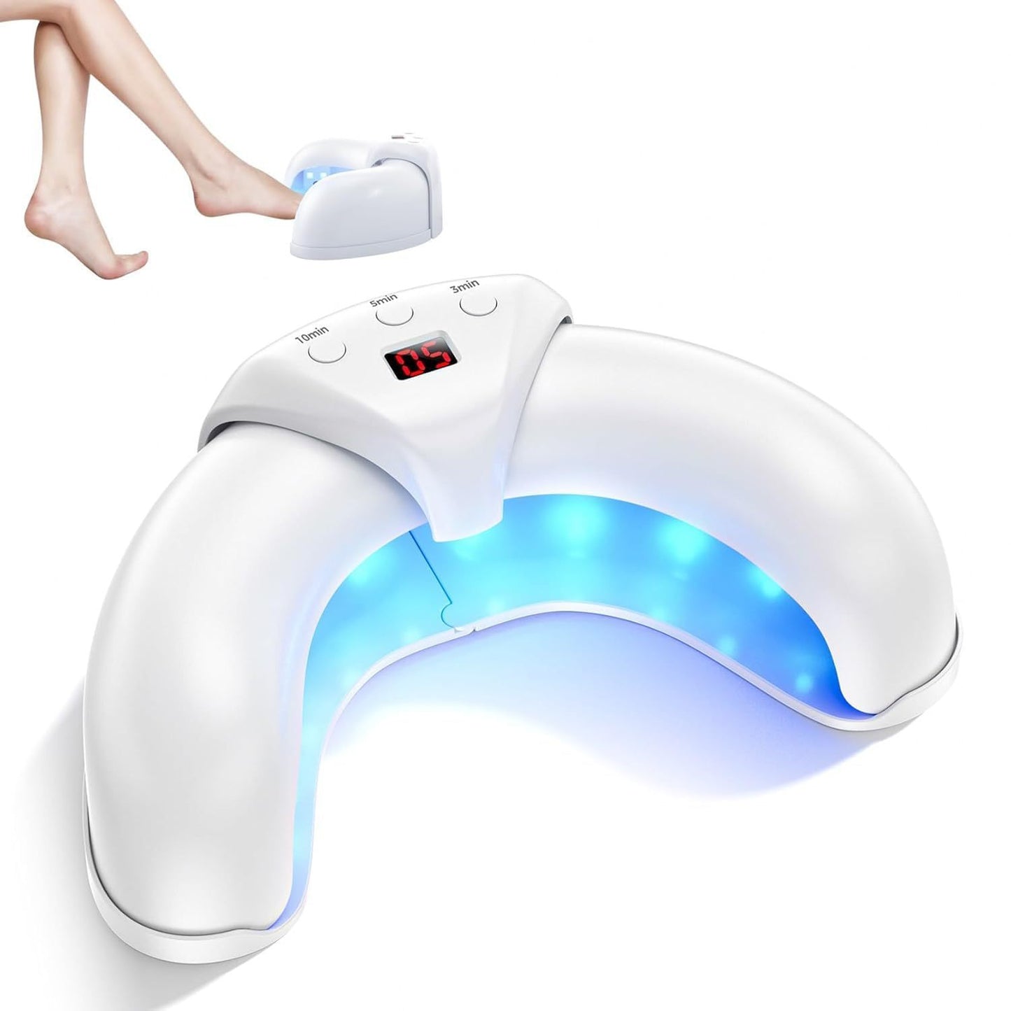 Lampe chauffante à séchage rapide en forme de croissant