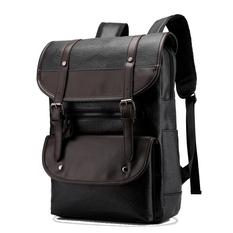 Nueva mochila impermeable de PU para estudiantes, bolso para computadora