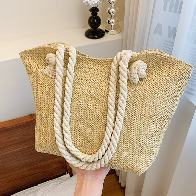 Sac à main en paille de grande capacité pour les femmes