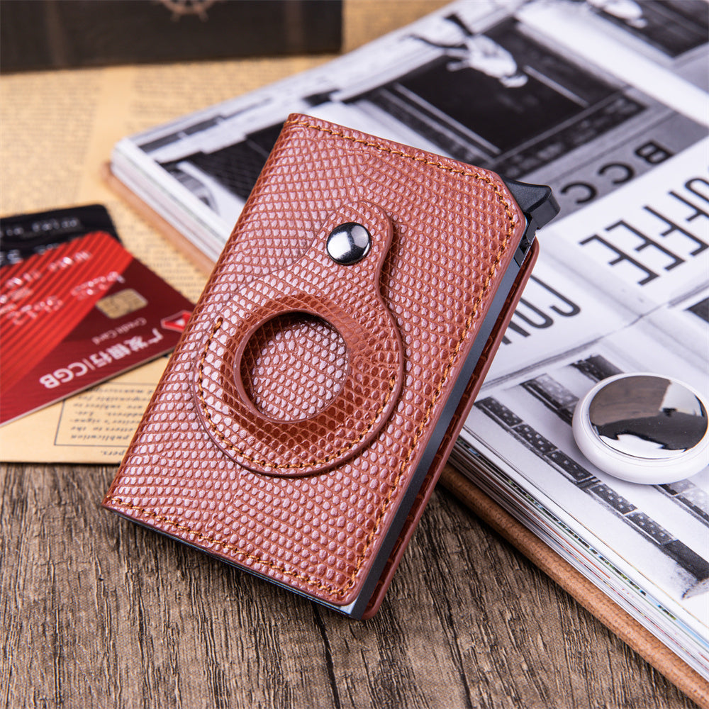 Trou de traqueur de porte-carte antivol pour hommes
