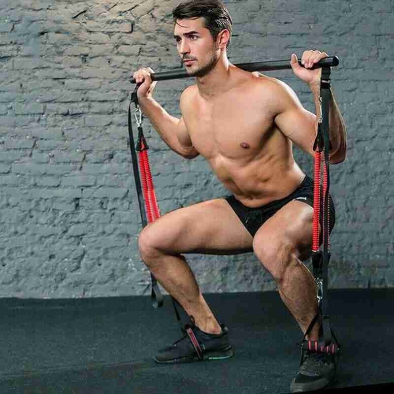Kit de barre de Pilates avec bandes de résistance, équipement d'entraînement