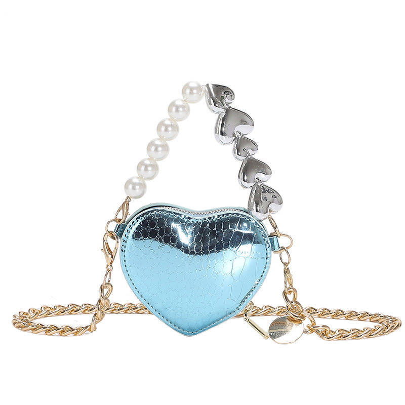 sac femmes Mini-forme à bandoulière perles à main mode mignon