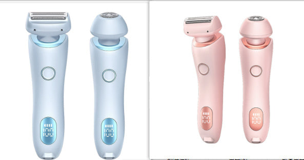 Épilateur 2 en 1 rechargeable par USB pour femmes, rasoir pour le corps