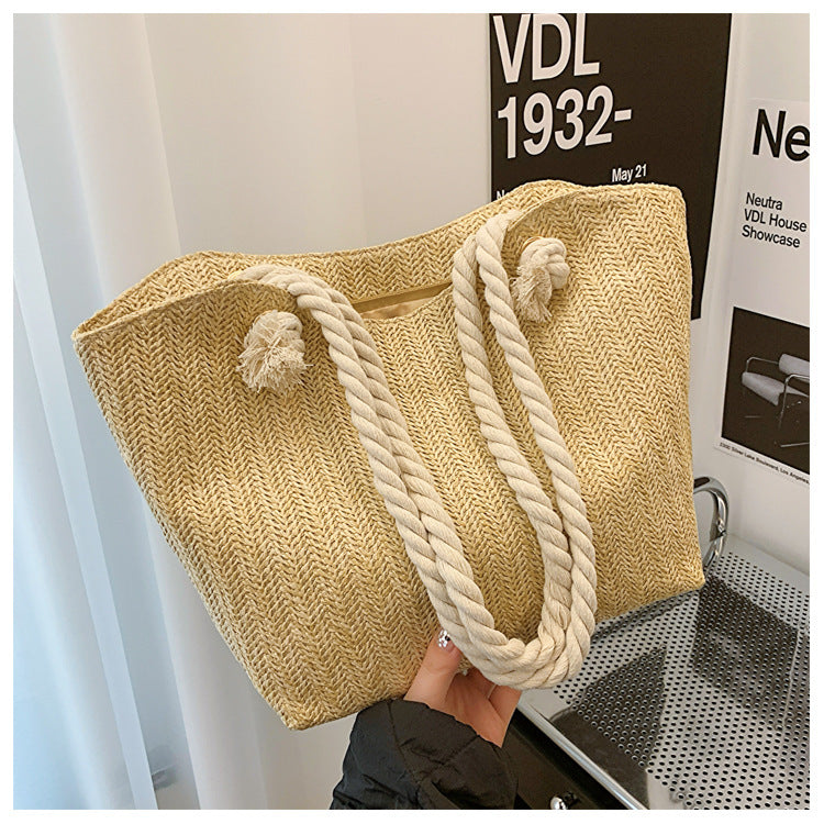 Sac à main en paille de grande capacité pour les femmes