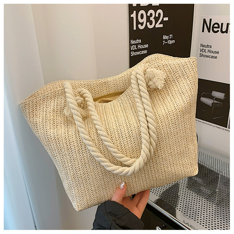 Sac à main en paille de grande capacité pour les femmes