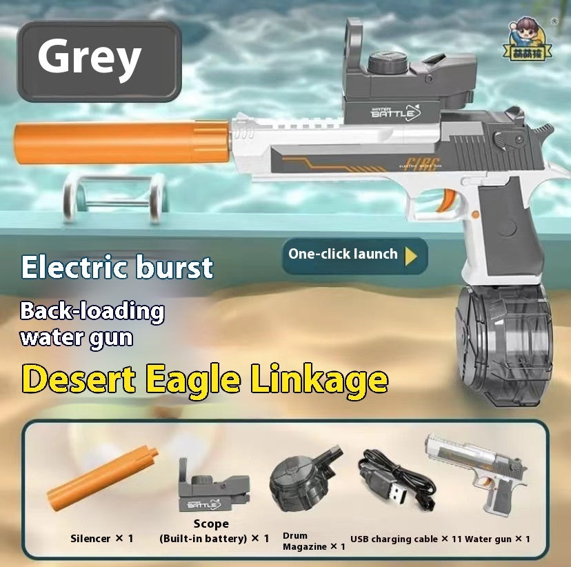 Pistolet à eau électrique avec effet de flamme