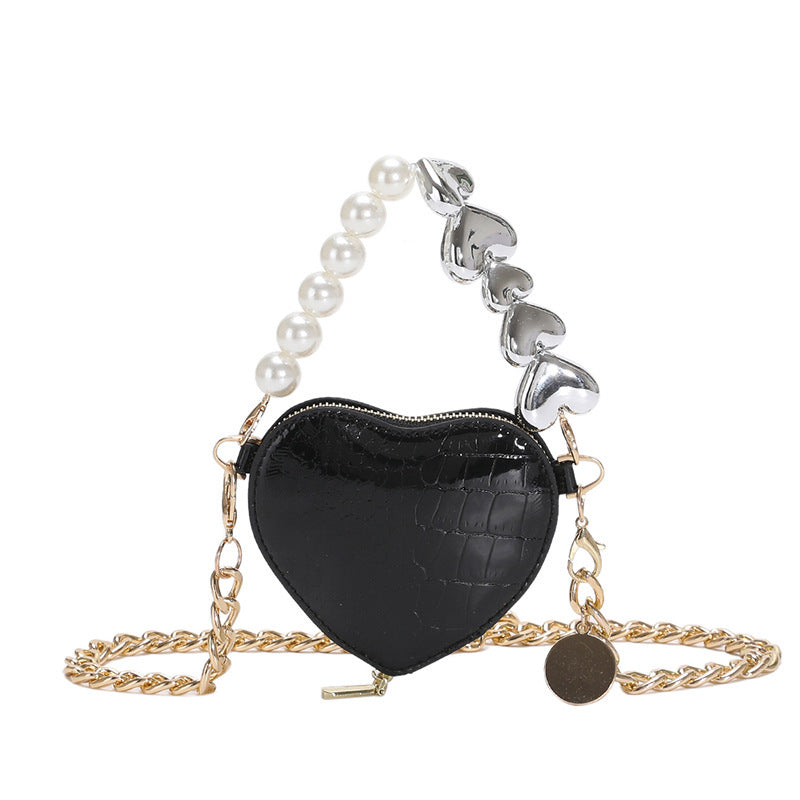 sac femmes Mini-forme à bandoulière perles à main mode mignon