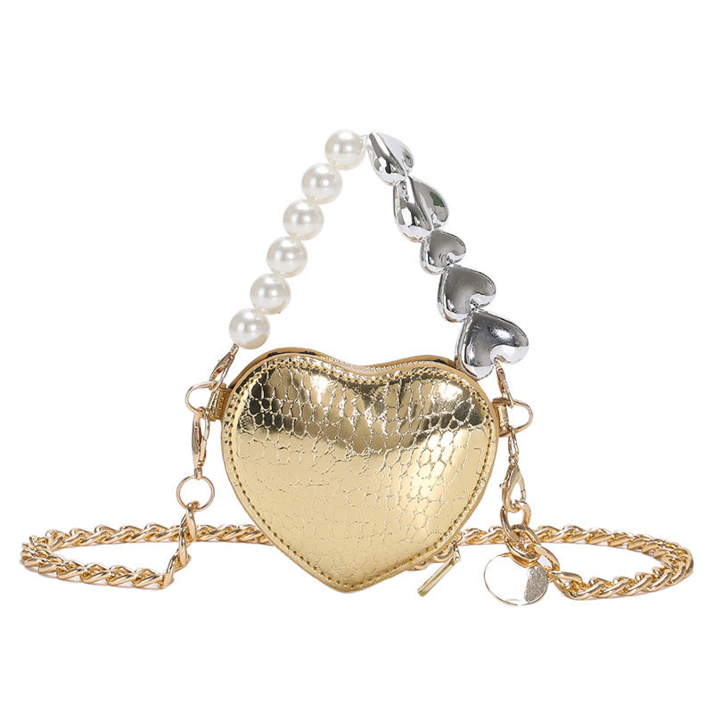 sac femmes Mini-forme à bandoulière perles à main mode mignon