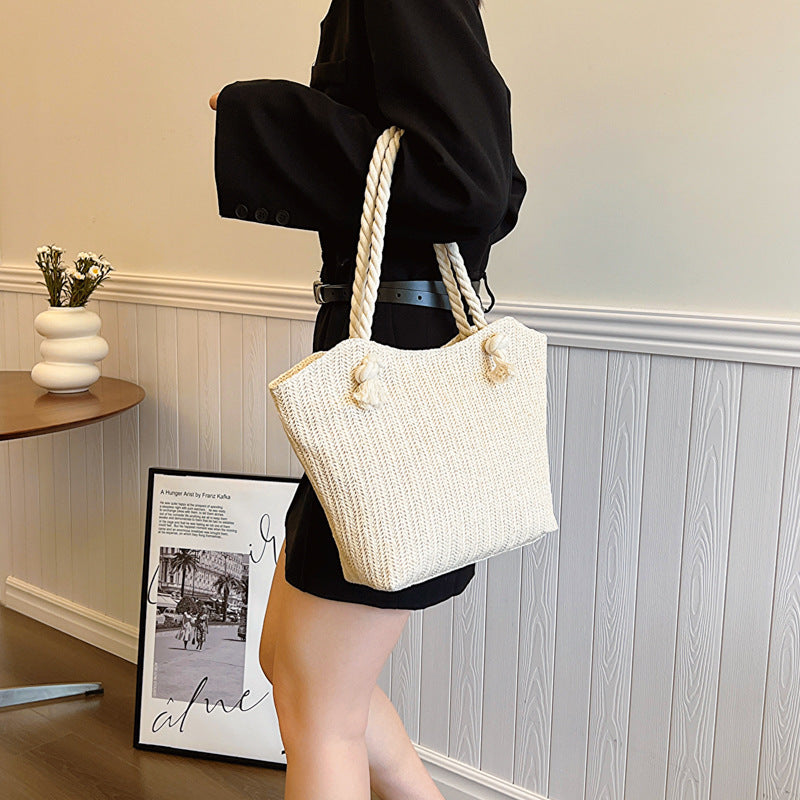 Sac à main en paille de grande capacité pour les femmes