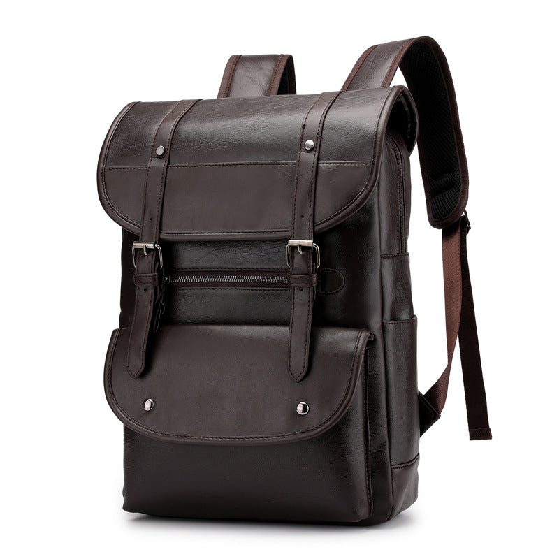 Nueva mochila impermeable de PU para estudiantes, bolso para computadora