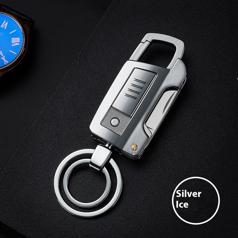 Porte-clés multifonctionnel avec allume-cigare et chargeur USB