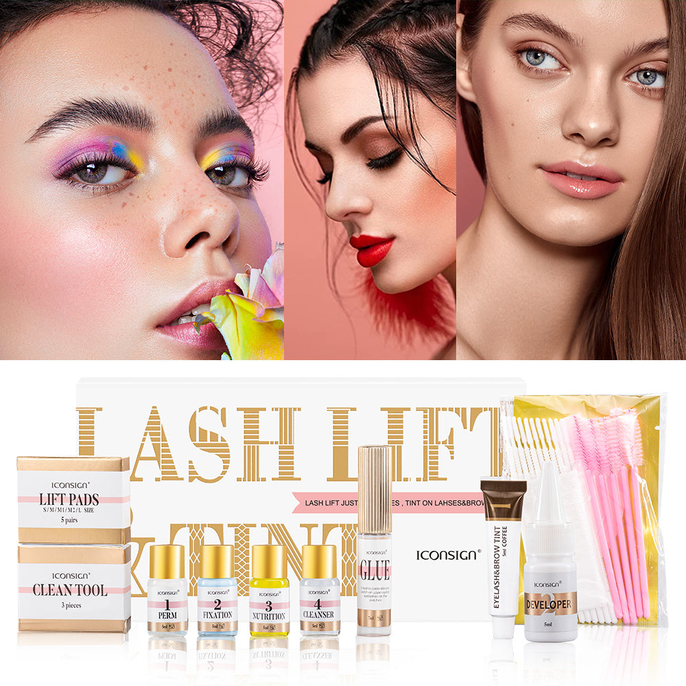 Kit de teinture plastification des sourcils,permanente ICONSIGN Lash Lift,