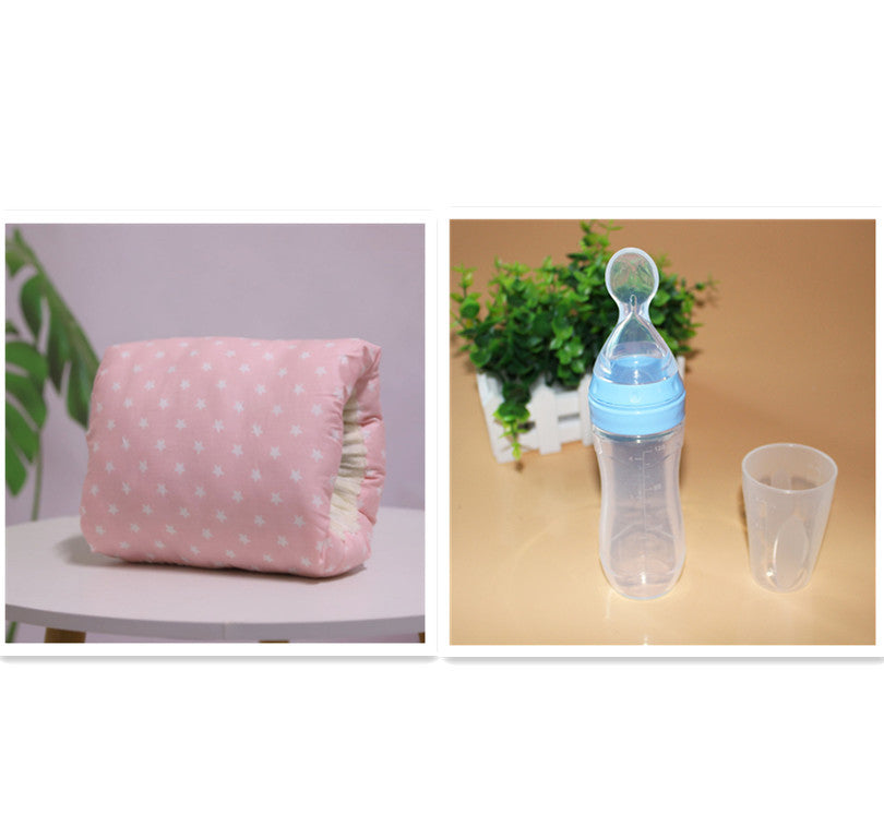 Coussin d'allaitement réglable en coton pour bébé