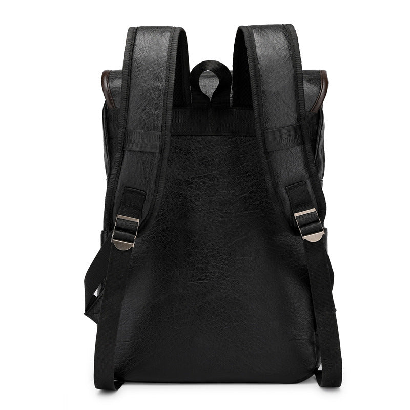 Nueva mochila impermeable de PU para estudiantes, bolso para computadora