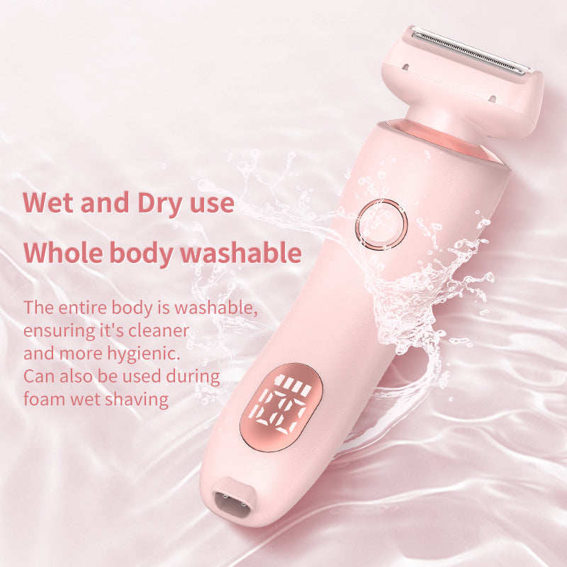 Épilateur 2 en 1 rechargeable par USB pour femmes, rasoir pour le corps