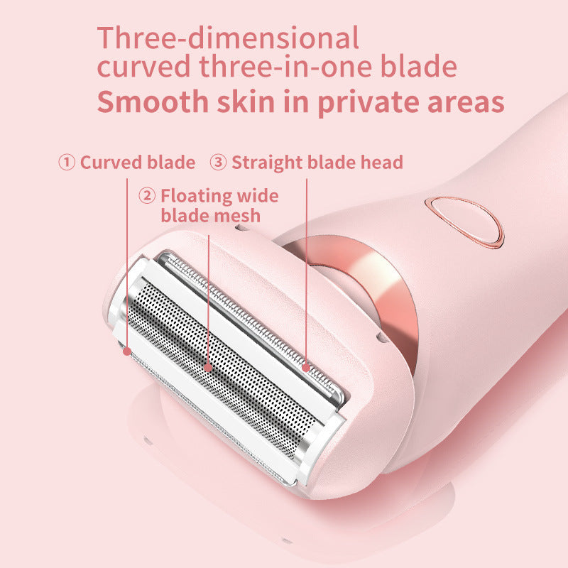 Épilateur 2 en 1 rechargeable par USB pour femmes, rasoir pour le corps