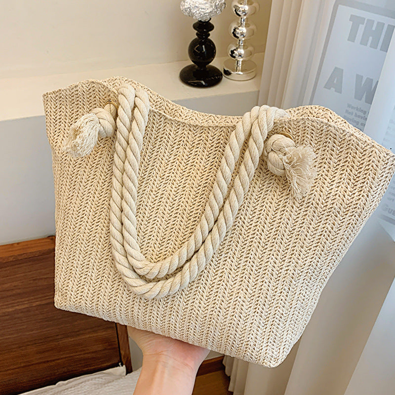 Sac à main en paille de grande capacité pour les femmes