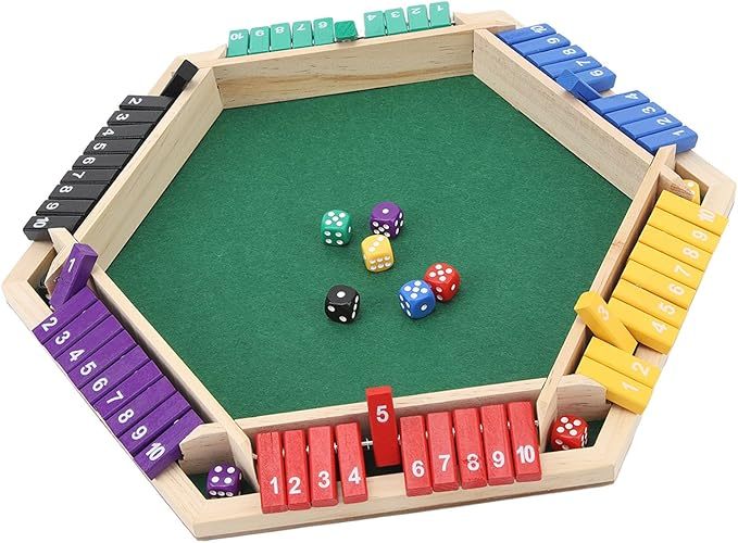 Jeu de dés Shut 6 faces colorées, jeu de mathématiques éducatif
