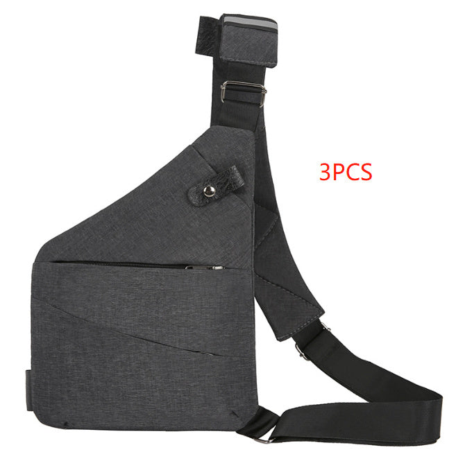 Sacs à bandoulière multifonctionnels pour hommes, sacs de poitrine de sport