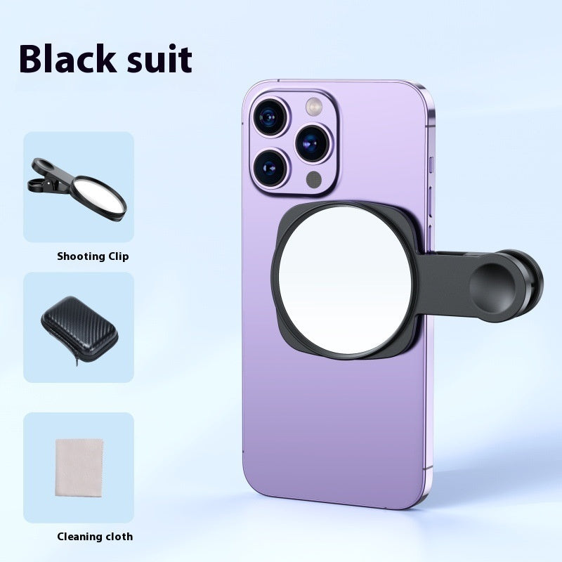 Caméra arrière de téléphone avec miroir réfléchissant et auto-prise de vue