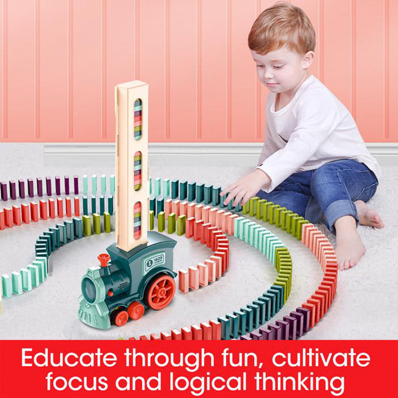 Jouets de train Domino électriques à licence automatique