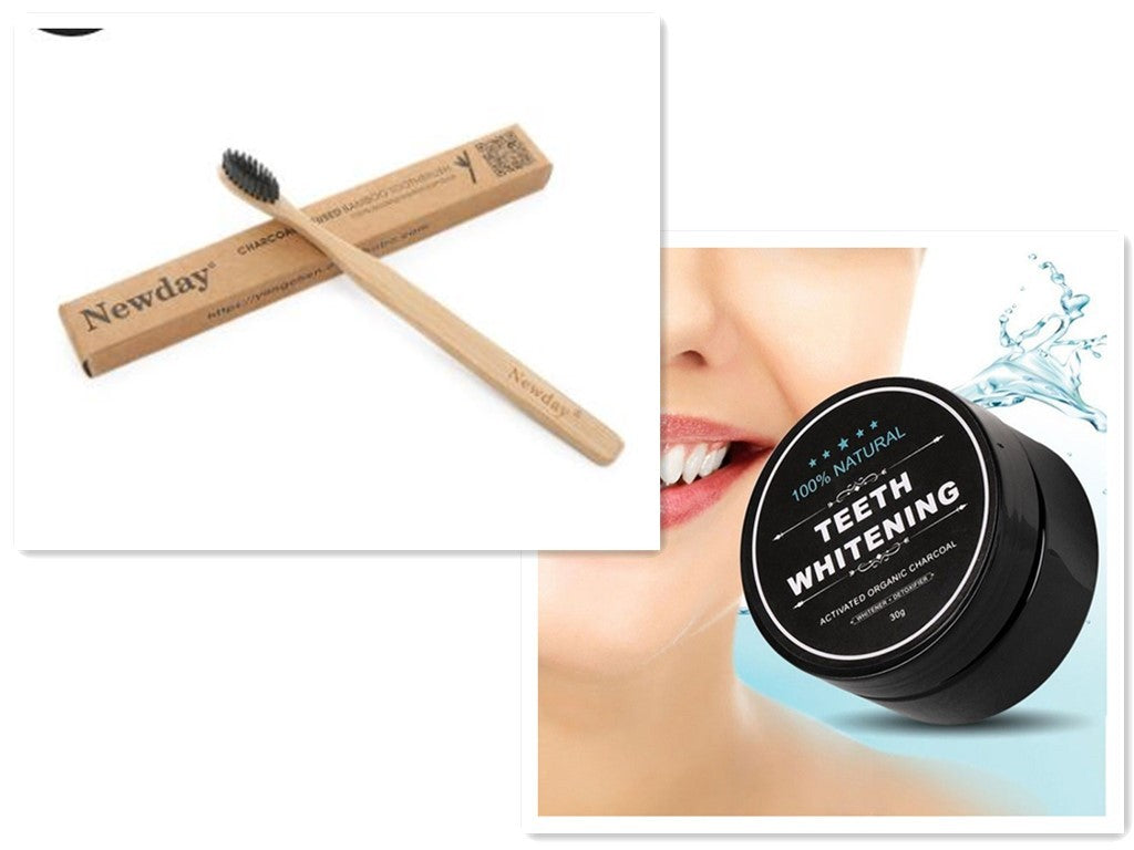 Poudre de blanchiment des dents au charbon de coco activé Hygiène bucco-dentaire