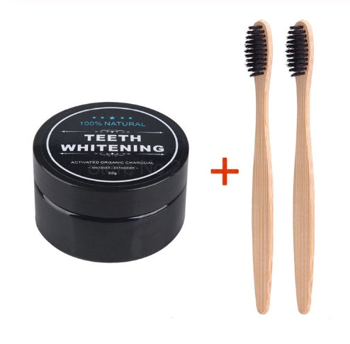 Poudre de blanchiment des dents au charbon de coco activé Hygiène bucco-dentaire