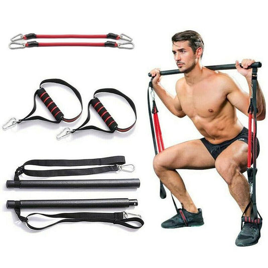 Kit de barre de Pilates avec bandes de résistance, équipement d'entraînement