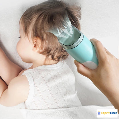 Coupe-cheveux électrique pour bébé avec absorbant de cheveux