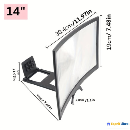 Amplificateur d'écran incurvé pour téléphone portable 12-14 pouces