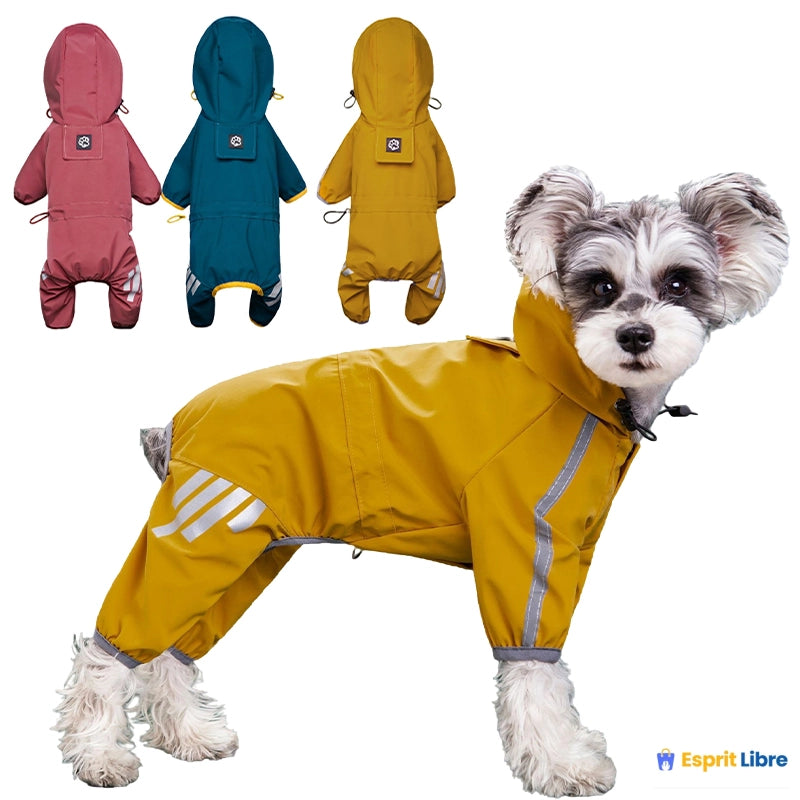 Imperméable Réfléchissante pour Chien - Taille S à 2XL