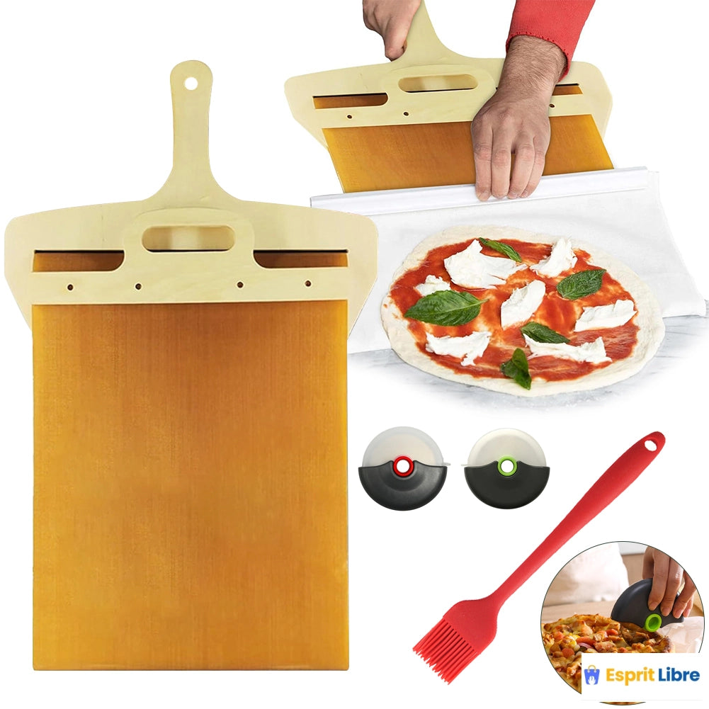 Pelle à Pizza Coulissante en Bois 45/55cm