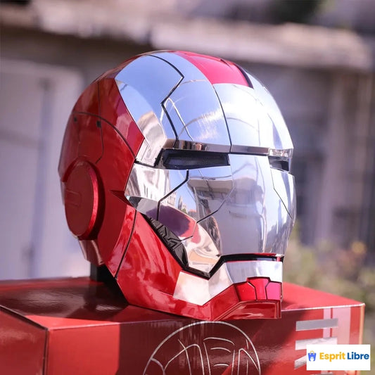 Iron Man MK5 Casque Électrique Contrôle Vocal Anglais 1:1 Figurines Cadeaux