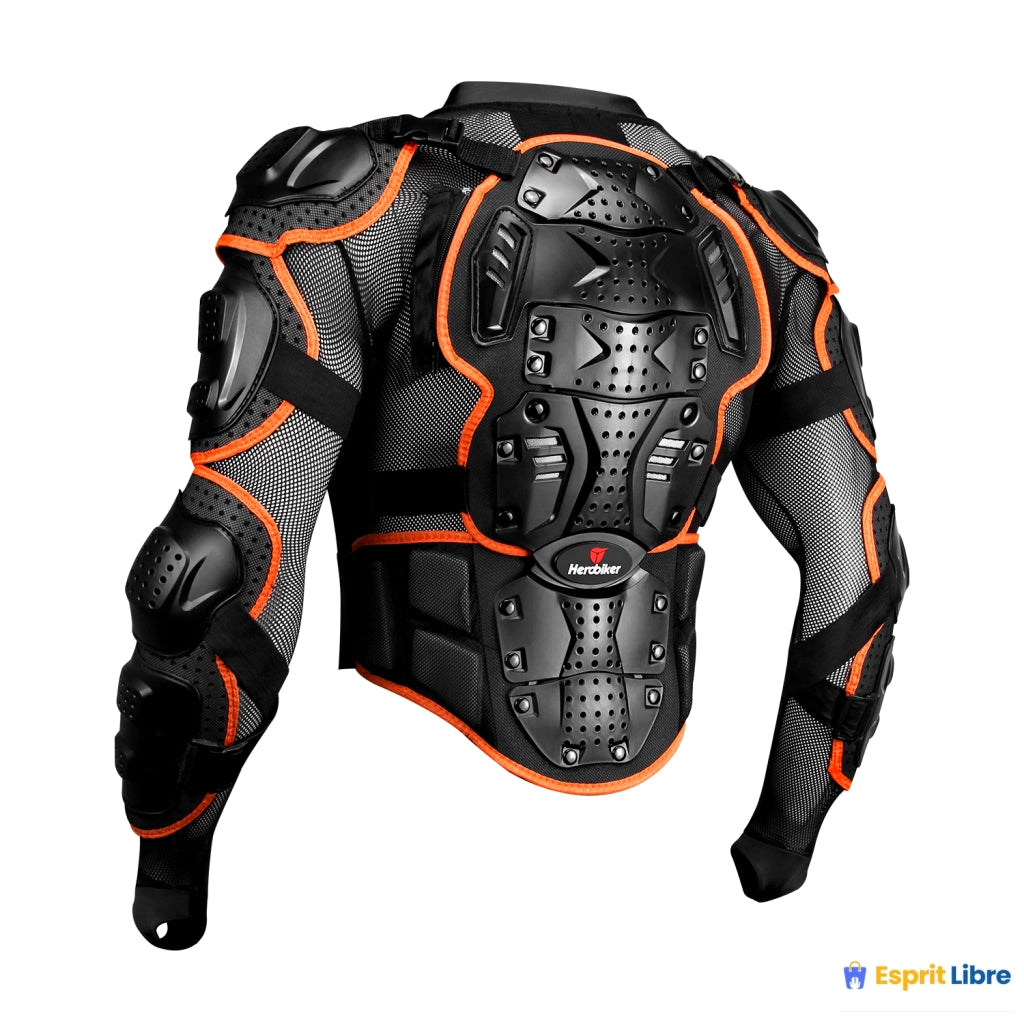 Nouvelle veste de moto armure complète S-4XL