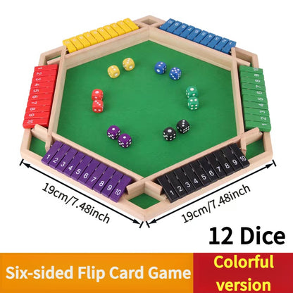 Jeu de dés Shut  6 faces colorées, jeu de mathématiques éducatif
