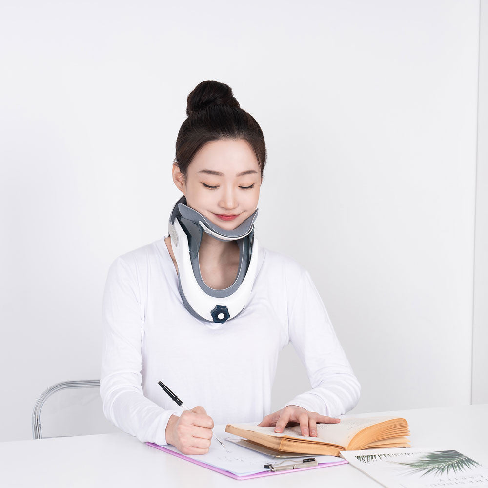 Dispositif de traction cervicale gonflable sans fil réglable