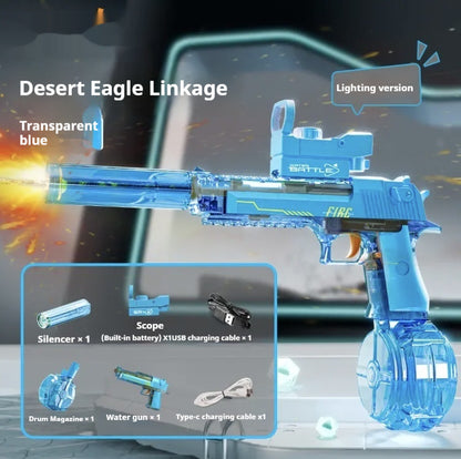 Pistolet à eau électrique avec effet de flamme