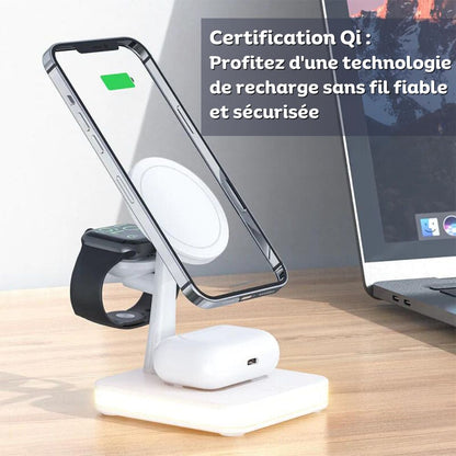 MagDock – Chargeur Sans Fil 3-en-1