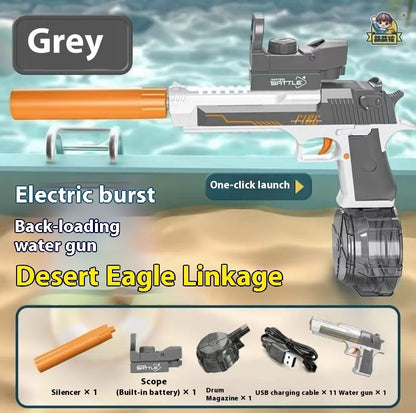 Pistolet à eau électrique avec effet de flamme
