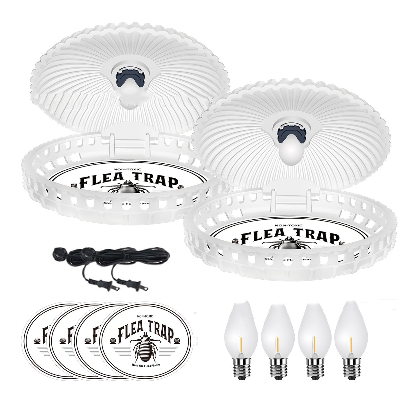 Lampe anti-puces en forme de coquillage pour animaux de compagnie