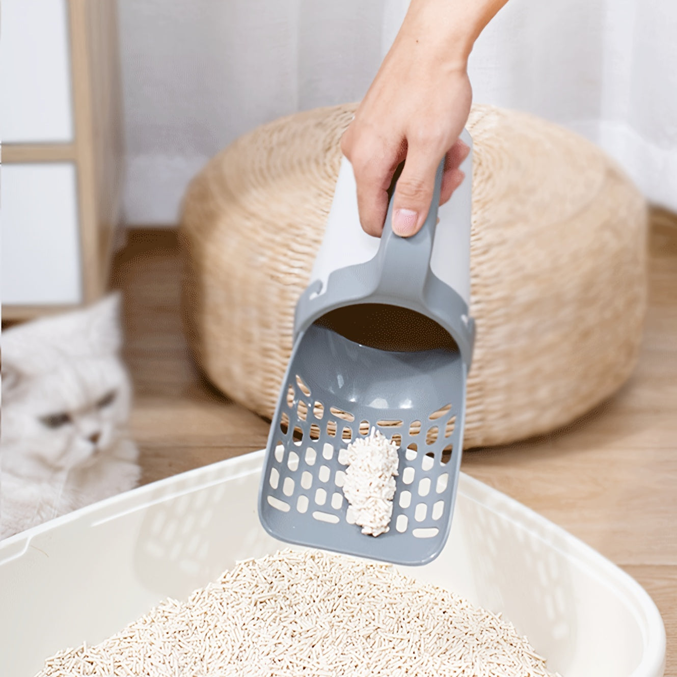 Pelle à Litière 2-en-1 Pratique pour Chats