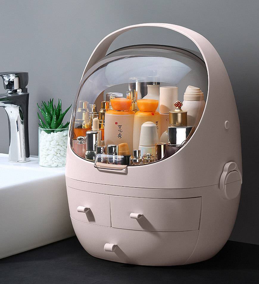Rangement cosmétique étanche à l'eau et à la poussière