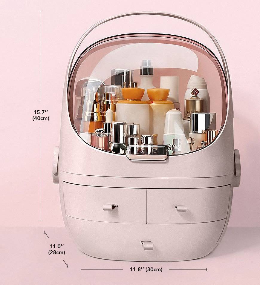 Rangement cosmétique étanche à l'eau et à la poussière