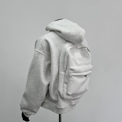 Sac d'école à dos pour homme, manteau fleuri gris