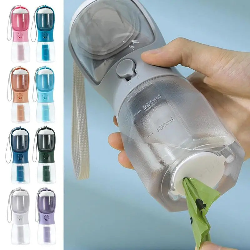 Gobelet à eau pour chien, sac poubelle portable  pour animaux de compagnie