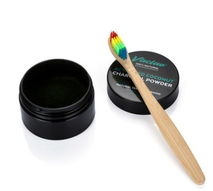 Poudre de blanchiment des dents au charbon de coco activé Hygiène bucco-dentaire