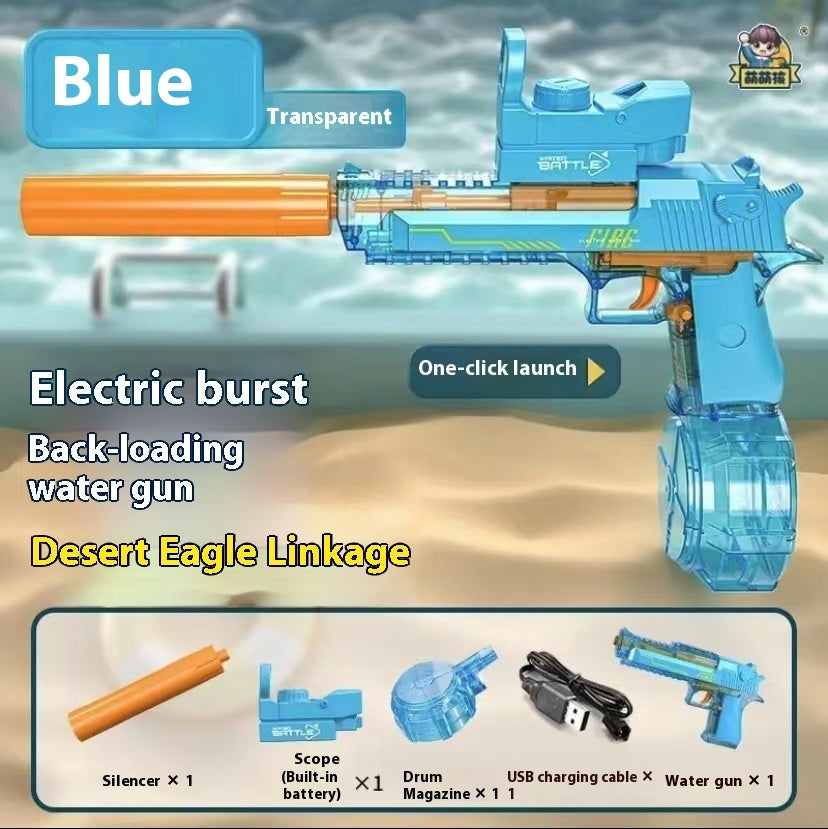 Pistolet à eau électrique avec effet de flamme