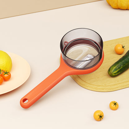 Éplucheur avec seau de rangement, grattoir, couteau à éplucher