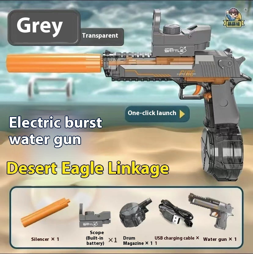 Pistolet à eau électrique avec effet de flamme