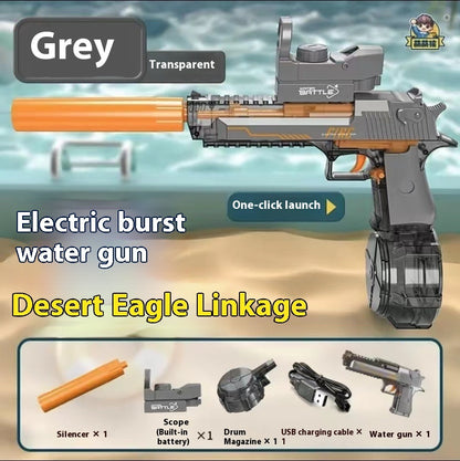 Pistolet à eau électrique avec effet de flamme